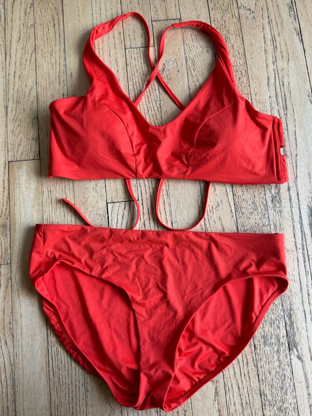 Athleta Red Two-Piece Bikini Set